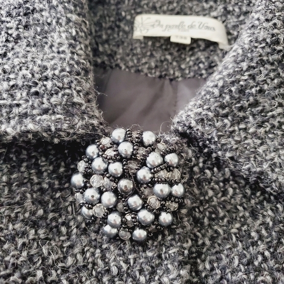 On Parle De Vous Black Pea Coat - Picture 6 of 6